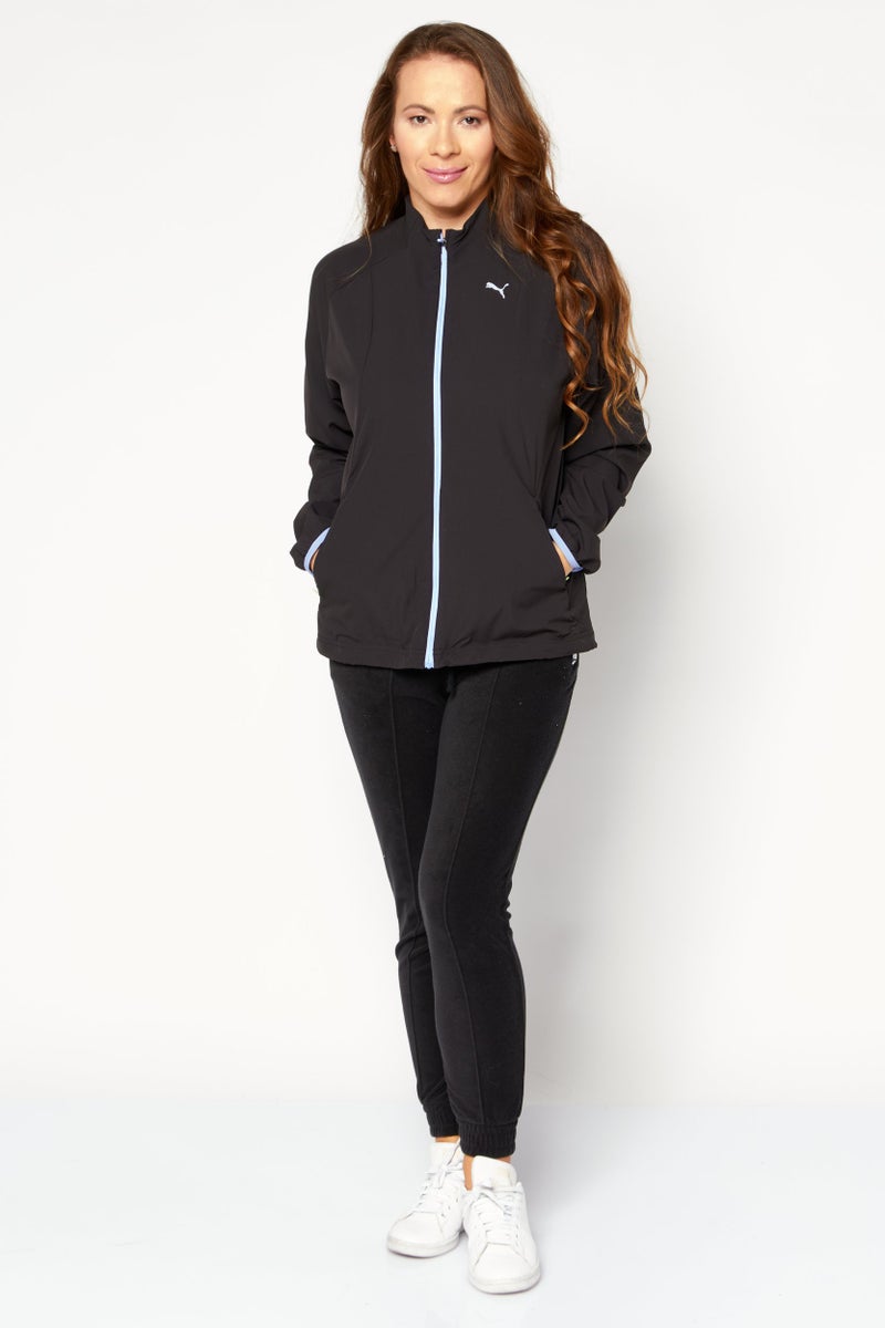 PUMA Women Sportwear Fit Long Sleeve Running Jacket, Black - Image 2